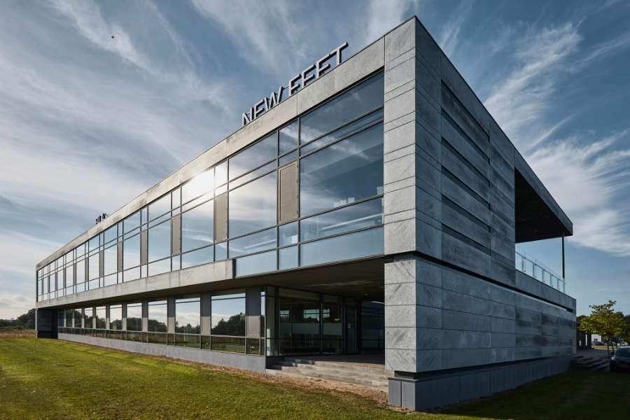 Façade cladding using DS Format stays the distance, Langelandsvej 6, 8940 Randers